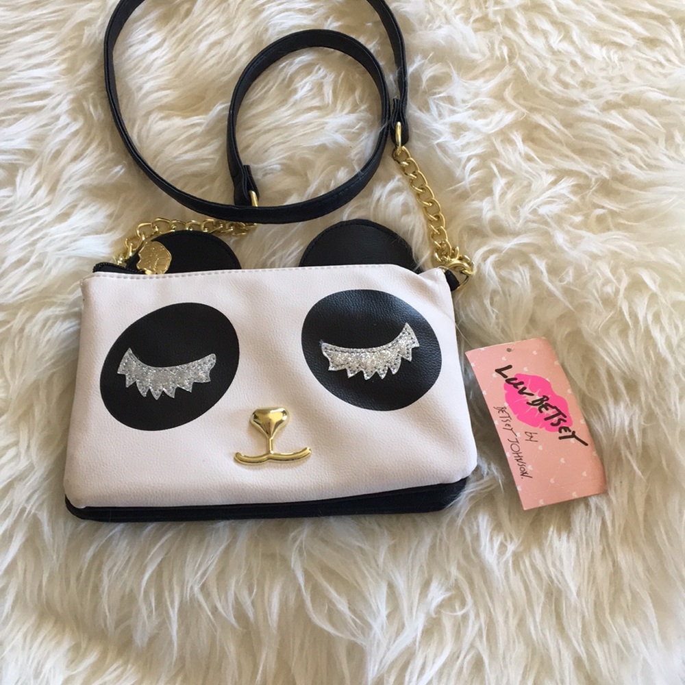 Betsey Johnson panda purse